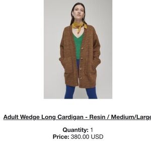 Misha and Puff Wedge Long Cardigan M/L